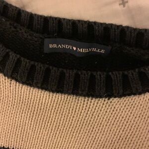 Brandy Melville Sweater in Navy and Cream